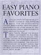 Library of Easy Piano Favorites piano sheet music cover